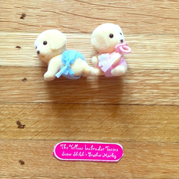 calico critters yellow labrador twins